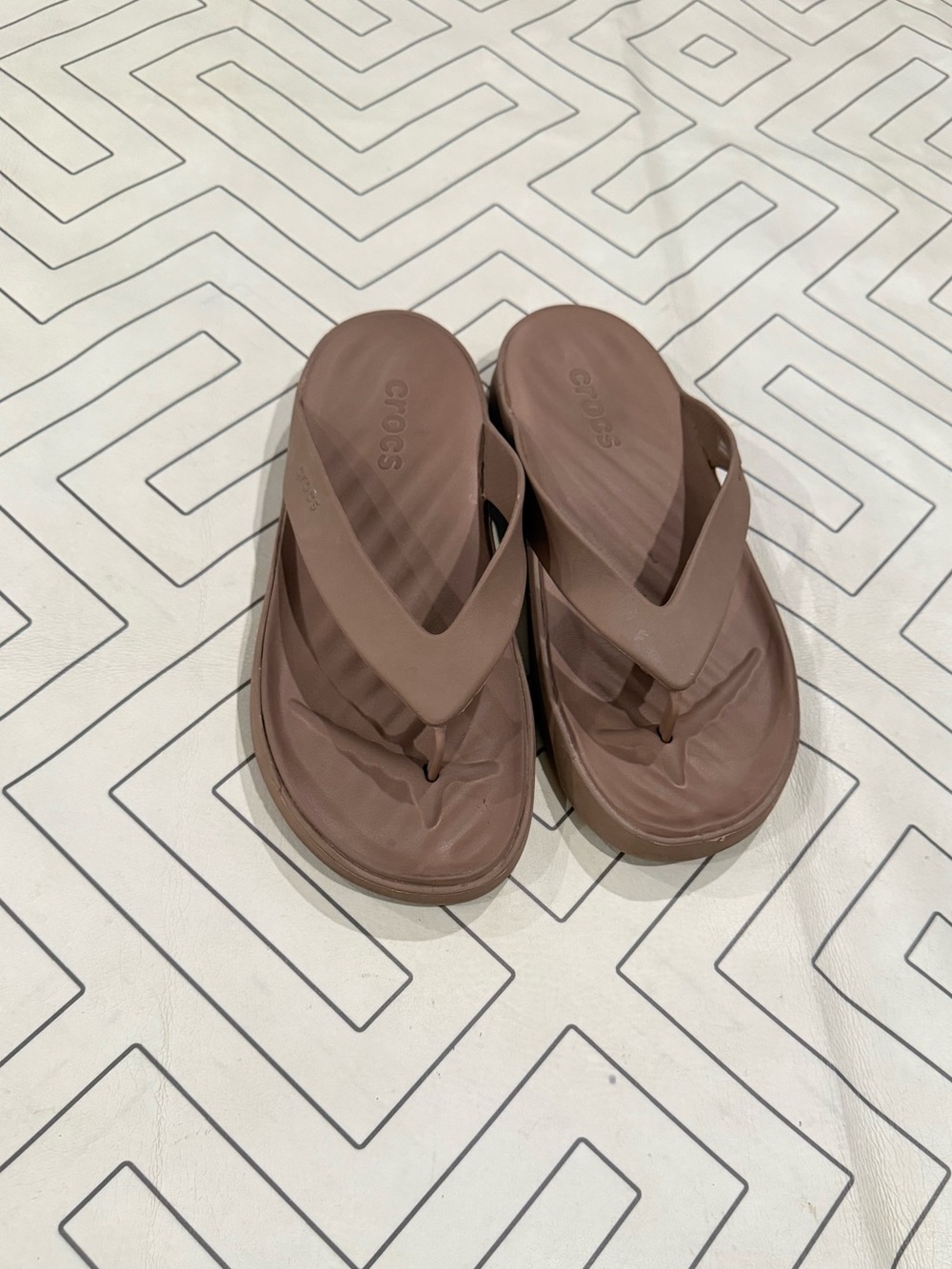 Crocs Brown Thong Sandals